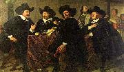 unknow artist Four aldermen of the Kloveniersdoelen in Amsterdam Spain oil painting artist